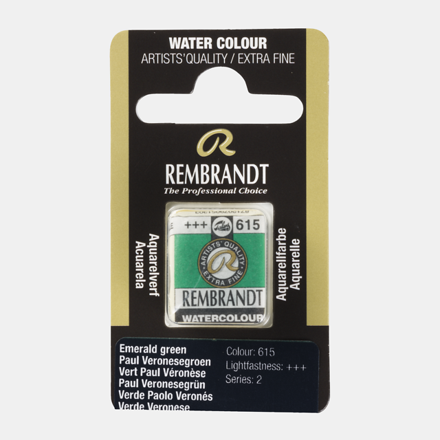 TINTA AQUARELA REMBRANDT PAST 615 S2 EMER...