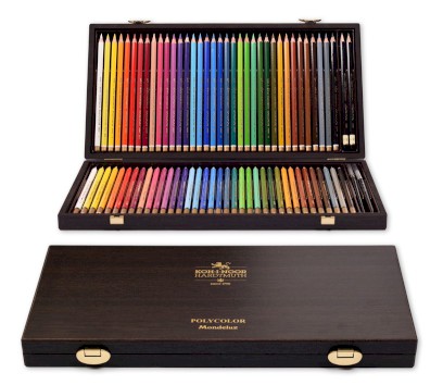 ESTOJO MADEIRA LÁPIS DE COR KOH I NOOR 2 ...